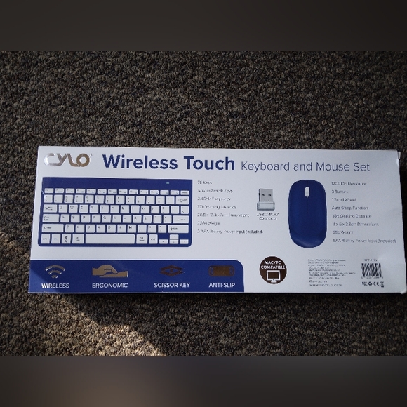 NWT Cylo Wireless Keyboard and Mouse - Picture 2 of 2